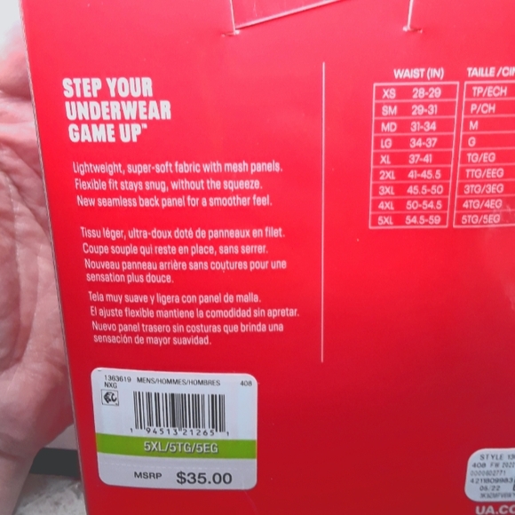 Men’s Underamour Tech 6" Boxer Pak of 2 Size 5 X LARGE New in Package - Picture 5 of 8